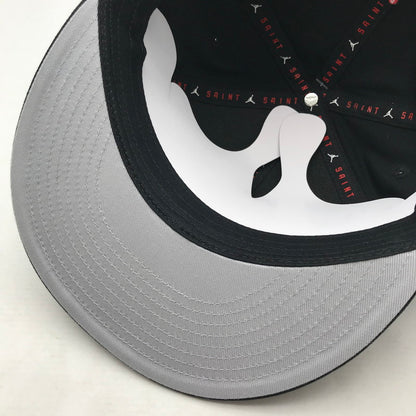 【中古品】【メンズ】 NIKE JORDAN × SAINT MICHAEL ナイキ ジョーダン セントマイケル U J PRO CAP S FB STM 帽子 キャップ 185-260819-mh-06-fuzh サイズ：M/L カラー：ブラック 万代Net店