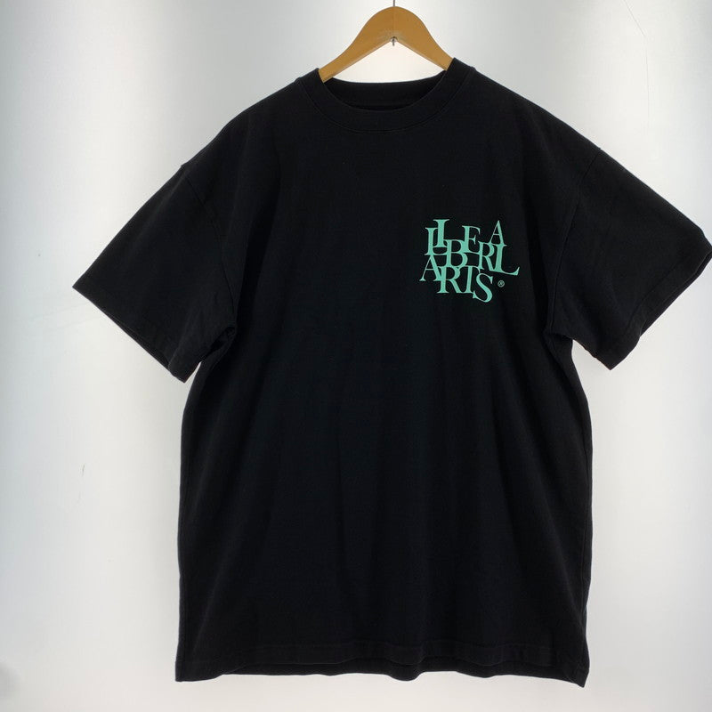 【中古品】【メンズ】 LIBERAL ARTS T-SHIRT リベラル・アーツ Tシャツ BLACK SIZE:L ※糸ほつれ・プリント部分傷みあり 140-260815-io-03-fuzh カラー：ブラック 万代Net店