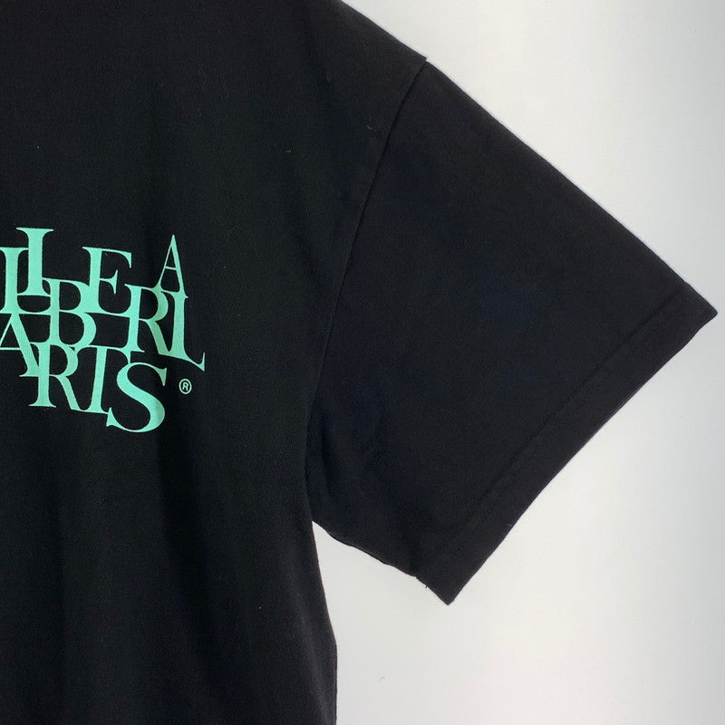 【中古品】【メンズ】 LIBERAL ARTS T-SHIRT リベラル・アーツ Tシャツ BLACK SIZE:L ※糸ほつれ・プリント部分傷みあり 140-260815-io-03-fuzh カラー：ブラック 万代Net店