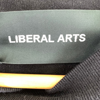 【中古品】【メンズ】 LIBERAL ARTS T-SHIRT リベラル・アーツ Tシャツ BLACK SIZE:L ※糸ほつれ・プリント部分傷みあり 140-260815-io-03-fuzh カラー：ブラック 万代Net店