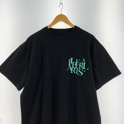 【中古品】【メンズ】 LIBERAL ARTS T-SHIRT リベラル・アーツ Tシャツ BLACK SIZE:L ※糸ほつれ・プリント部分傷みあり 140-260815-io-03-fuzh カラー：ブラック 万代Net店