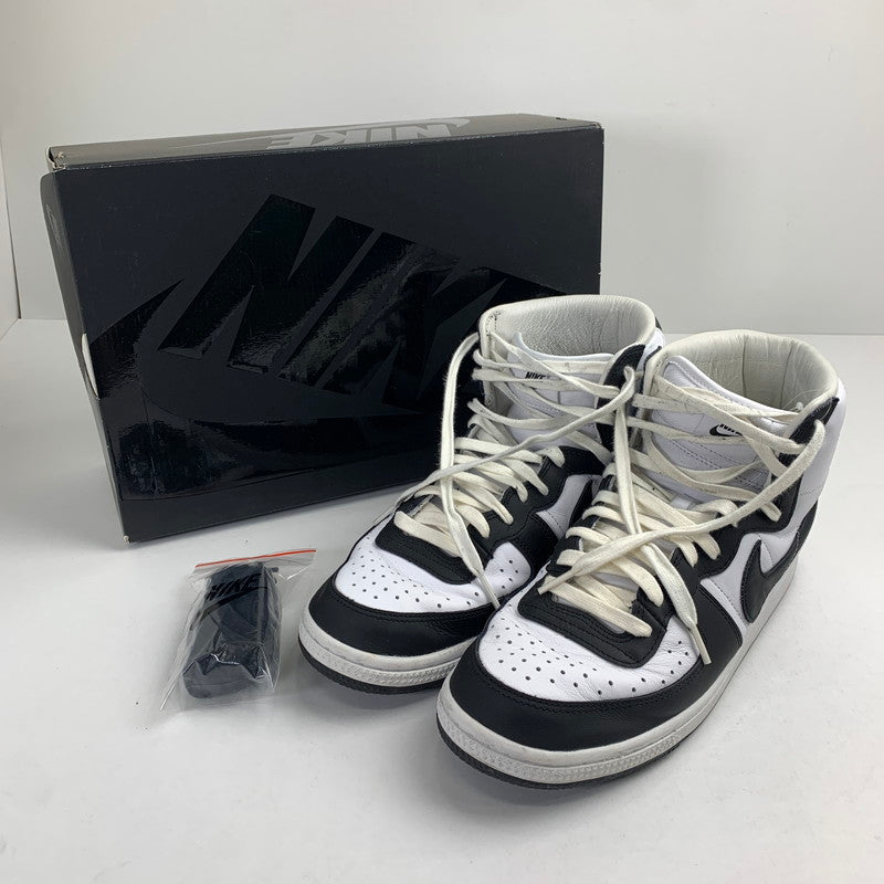 【中古品】【メンズ】 NIKE×COMME DES GARCONS HOMME PLUS コムデギャルソン オム プリュス FD4159-101 TERMINATOR HIGH BLACK BLACK.WHITE SIZE:28.5 ※汚れ・使用感有 スニーカー 靴 160-260807-io-33-fuzh カラー：ブラックホワイト 万代Net店
