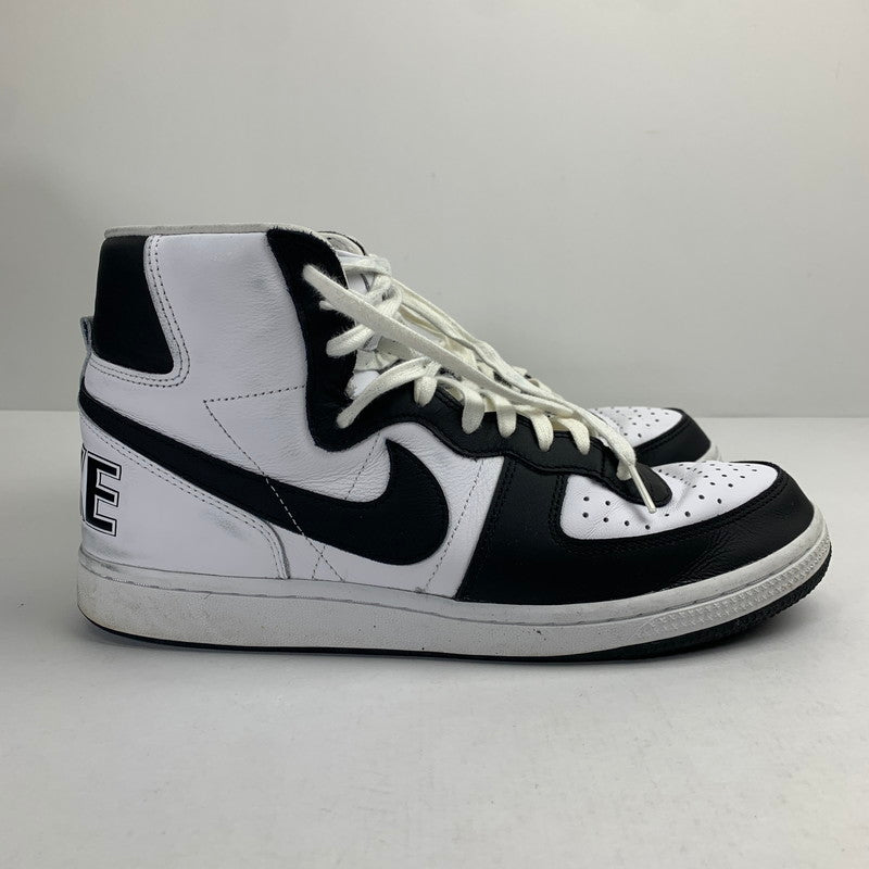 【中古品】【メンズ】 NIKE×COMME DES GARCONS HOMME PLUS コムデギャルソン オム プリュス FD4159-101 TERMINATOR HIGH BLACK BLACK.WHITE SIZE:28.5 ※汚れ・使用感有 スニーカー 靴 160-260807-io-33-fuzh カラー：ブラックホワイト 万代Net店