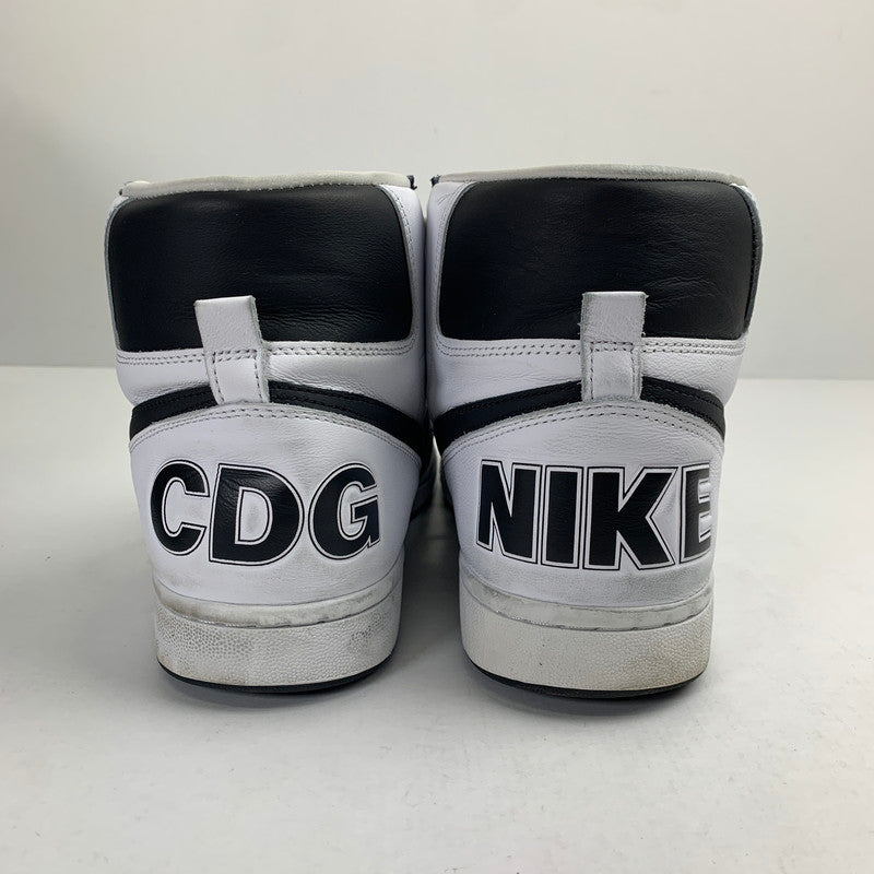 【中古品】【メンズ】 NIKE×COMME DES GARCONS HOMME PLUS コムデギャルソン オム プリュス FD4159-101 TERMINATOR HIGH BLACK BLACK.WHITE SIZE:28.5 ※汚れ・使用感有 スニーカー 靴 160-260807-io-33-fuzh カラー：ブラックホワイト 万代Net店
