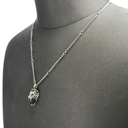 【中古品】【メンズ】 GUCCI グッチ LION HEAD NECKLACE ライオンヘッドネックレス カラーシルバー　 182-260808-ky-60-fuzh 万代Net店
