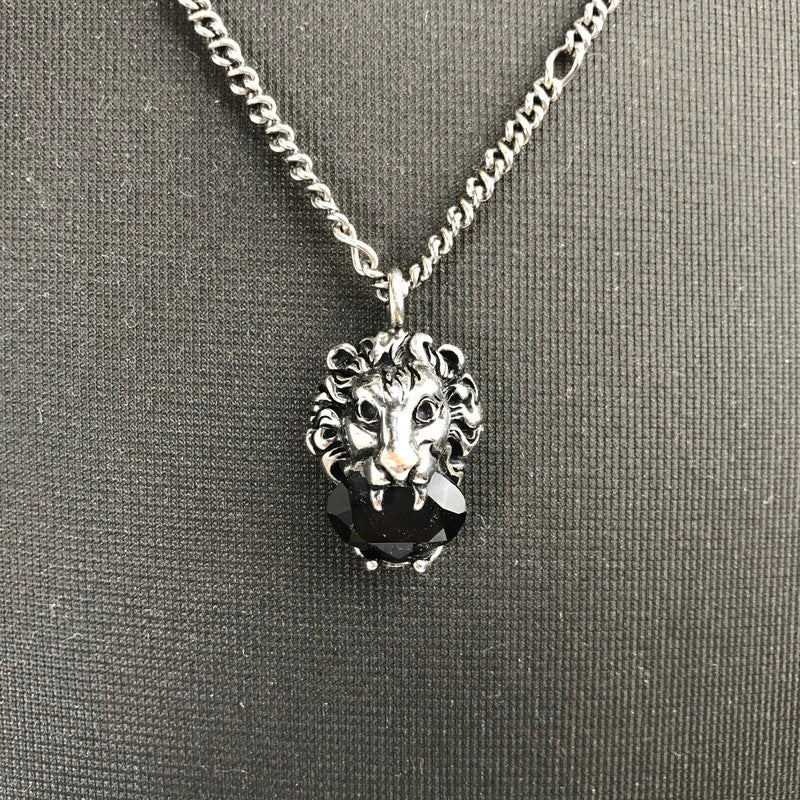 【中古品】【メンズ】 GUCCI グッチ LION HEAD NECKLACE ライオンヘッドネックレス カラーシルバー　 182-260808-ky-60-fuzh 万代Net店