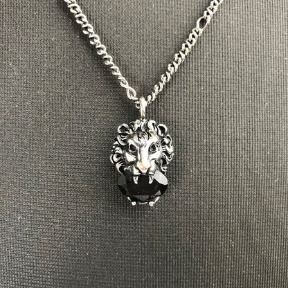 【中古品】【メンズ】 GUCCI グッチ LION HEAD NECKLACE ライオンヘッドネックレス カラーシルバー　 182-260808-ky-60-fuzh 万代Net店