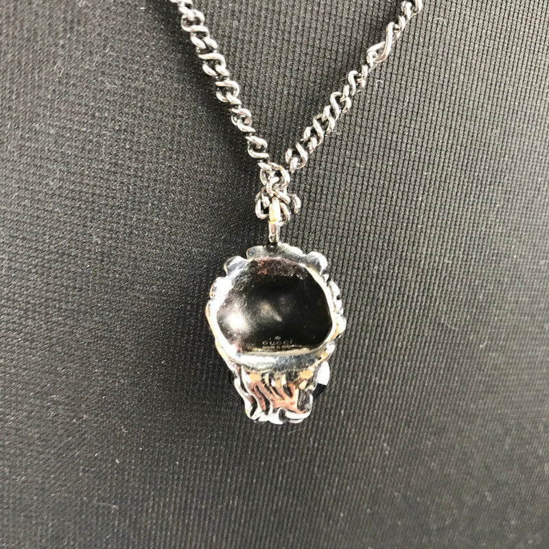 【中古品】【メンズ】 GUCCI グッチ LION HEAD NECKLACE ライオンヘッドネックレス カラーシルバー　 182-260808-ky-60-fuzh 万代Net店