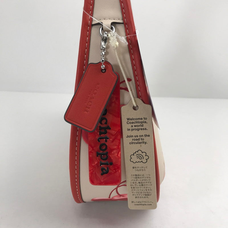 【中古美品】【レディース】 COACHTOPIA コーチトピア M2480-CL754 ハンドバッグ カラーCREAM 赤さくらんぼ総柄 タグ付 カバン 180-260808-ky-51-fuzh 万代Net店