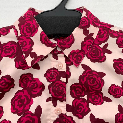 【中古品】【レディース】 KATE SPADE ケイトスペード ワンピース PINK.ローズ総柄 SIZE:XS ワンピ 170-260909-io-12-fuzh カラー：ピンク 万代Net店