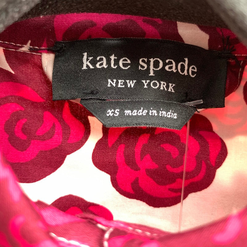 【中古品】【レディース】 KATE SPADE ケイトスペード ワンピース PINK.ローズ総柄 SIZE:XS ワンピ 170-260909-io-12-fuzh カラー：ピンク 万代Net店