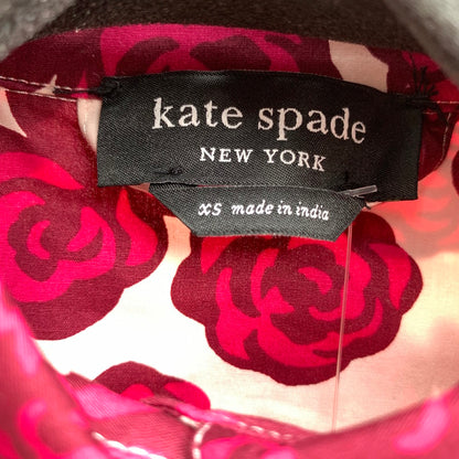 【中古品】【レディース】 KATE SPADE ケイトスペード ワンピース PINK.ローズ総柄 SIZE:XS ワンピ 170-260909-io-12-fuzh カラー：ピンク 万代Net店