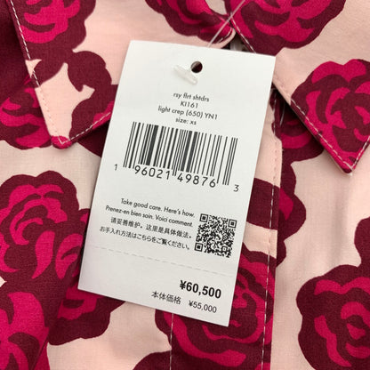 【中古品】【レディース】 KATE SPADE ケイトスペード ワンピース PINK.ローズ総柄 SIZE:XS ワンピ 170-260909-io-12-fuzh カラー：ピンク 万代Net店