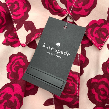 【中古品】【レディース】 KATE SPADE ケイトスペード ワンピース PINK.ローズ総柄 SIZE:XS ワンピ 170-260909-io-12-fuzh カラー：ピンク 万代Net店