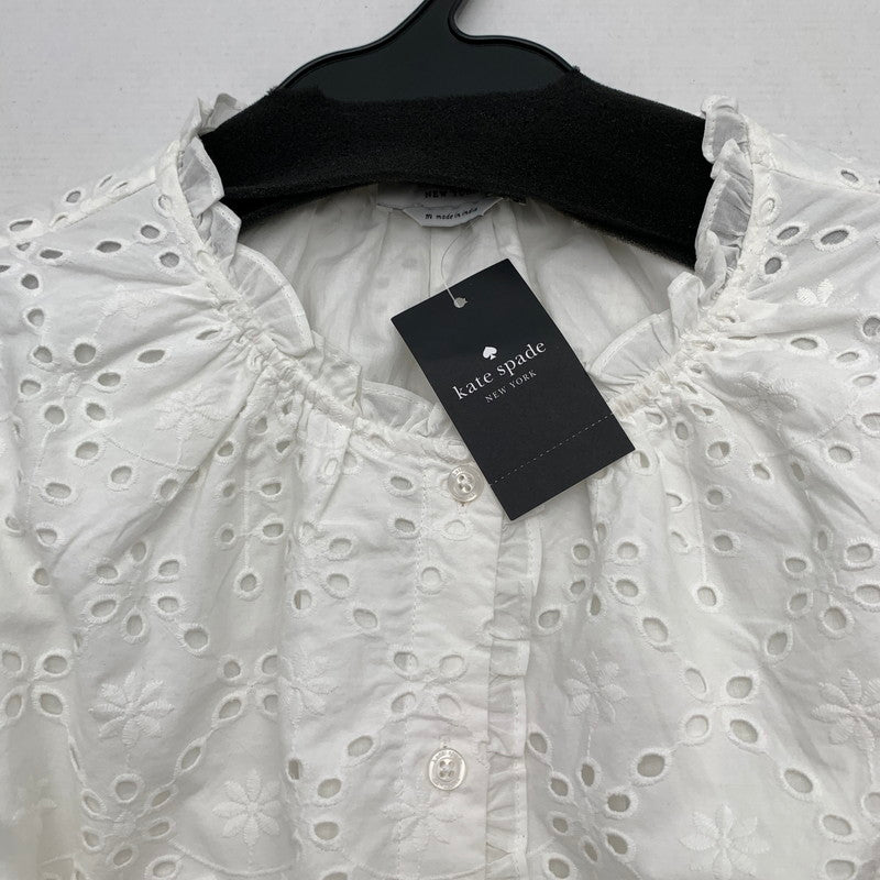 【中古品】【レディース】 KATE SPADE ケイトスペード ワンピース WHITE.レース/SIZE:M/タグ付 ワンピ ※汚れあり 170-260909-io-13-fuzh カラー：ホワイト 万代Net店