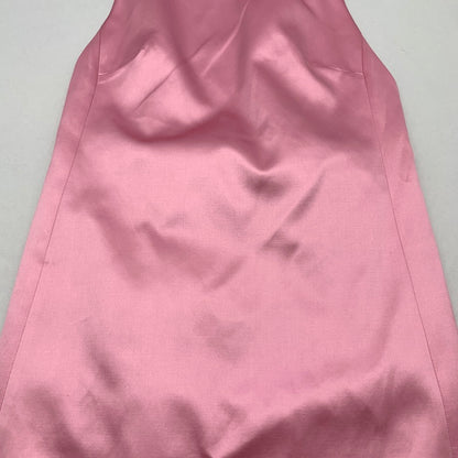 【中古品】【レディース】 COACH コーチ SQUARE NECK SATIN MINI DRESS ミニドレス ワンピ ワンピース PINK/SIZE:4 ※汚れ・ほつれ・使用感有 170-260909-io-08-fuzh カラー：ピンク 万代Net店