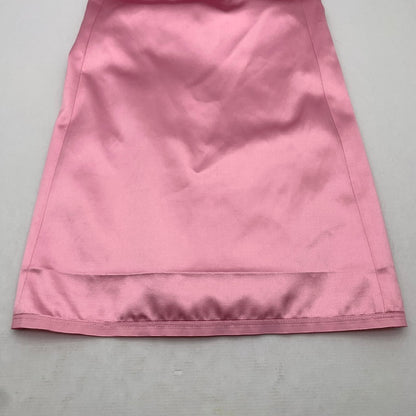 【中古品】【レディース】 COACH コーチ SQUARE NECK SATIN MINI DRESS ミニドレス ワンピ ワンピース PINK/SIZE:4 ※汚れ・ほつれ・使用感有 170-260909-io-08-fuzh カラー：ピンク 万代Net店