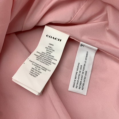 【中古品】【レディース】 COACH コーチ SQUARE NECK SATIN MINI DRESS ミニドレス ワンピ ワンピース PINK/SIZE:4 ※汚れ・ほつれ・使用感有 170-260909-io-08-fuzh カラー：ピンク 万代Net店