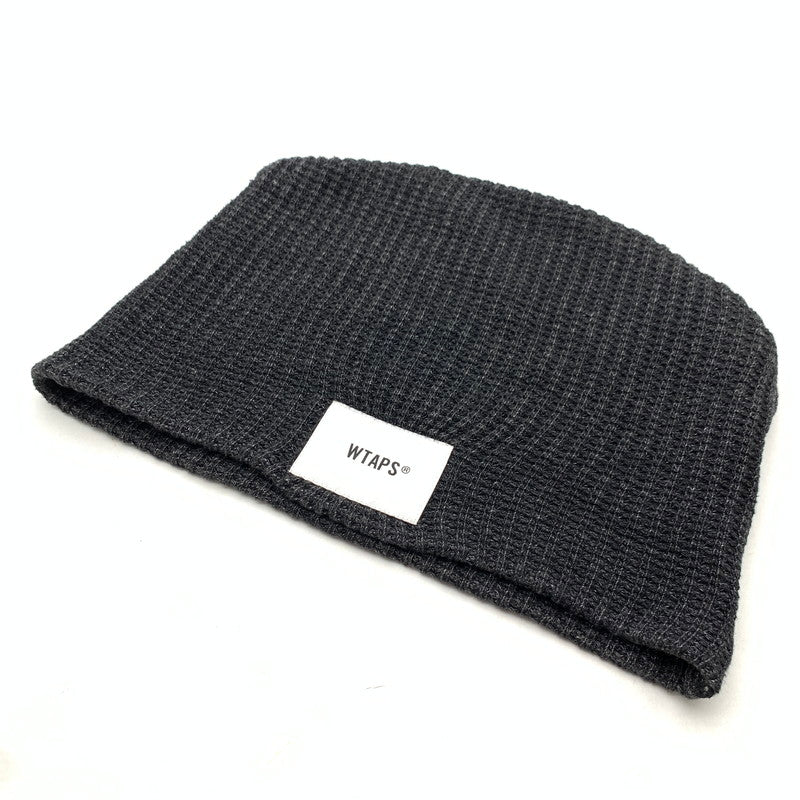 【中古品】【メンズ】 WTAPS 221ATDT-HT01 BEANIE ダブルタップス ビーニー ニットキャップ 帽子 185-260808-gm-07-fuzh サイズ：F カラー：ブラック 万代Net店