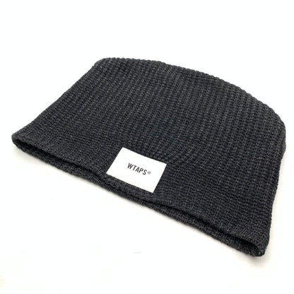 【中古品】【メンズ】 WTAPS 221ATDT-HT01 BEANIE ダブルタップス ビーニー ニットキャップ 帽子 185-260808-gm-07-fuzh サイズ：F カラー：ブラック 万代Net店
