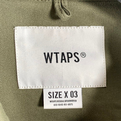 【中古品】【メンズ】 WTAPS 212BRDT-SHM04 21AW FLYERS LS COTTON SATIN ダブルタップス フライヤー 長袖シャツ ジャケット アウター ブランド 古着 ブルゾン 142-260808-gm-06-fuzh サイズ：03 カラー：カーキ 万代Net店