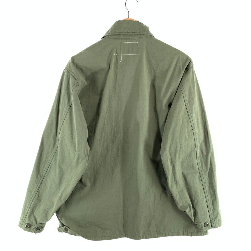 【中古品】【メンズ】 WTAPS WVDT-SHM01 NYCO RIPSTOP SHIRT ダブルタップス リップストップシャツ ジャケット 長袖 ブランド 古着 ブルゾン 142-260808-gm-03-fuzh サイズ：03 カラー：カーキ 万代Net店