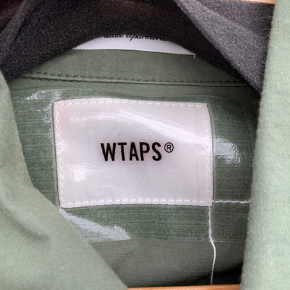 【中古品】【メンズ】 WTAPS WVDT-SHM01 NYCO RIPSTOP SHIRT ダブルタップス リップストップシャツ ジャケット 長袖 ブランド 古着 ブルゾン 142-260808-gm-03-fuzh サイズ：03 カラー：カーキ 万代Net店