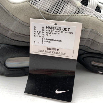 【中古品】【メンズ】 NIKE HM4740-007 AIR MAX 95 OG BIG BUBBLE "GRANITE" ナイキ エアマックス 95 OG スニーカー シューズ 靴 160-260808-gm-09-fuzh サイズ：26cm カラー：ブラック グレー 万代Net店