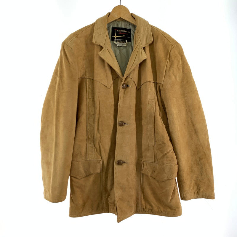 【中古品】【メンズ】 RALPH EDWARDS SPORTSWEAR ラルフ エドワーズ スポーツウェア スウェードジャケット 60年代　 145-261013-ny-16-fuzh サイズ：不明 カラー：キャメル 万代Net店