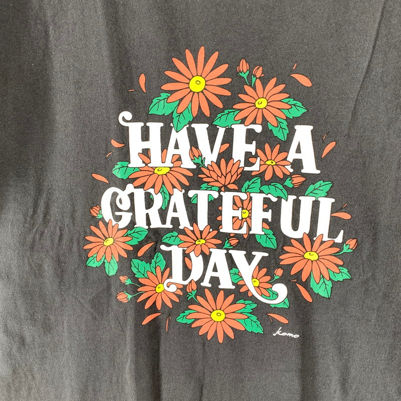 【中古美品】【メンズ】 HAVE A GRATEFUL DAY S.S TEE 半袖Tシャツ FREAK’S STORE別注 ブランド 古着 142-260921-gm-13-fuzh サイズ：L カラー：ブラック 万代Net店