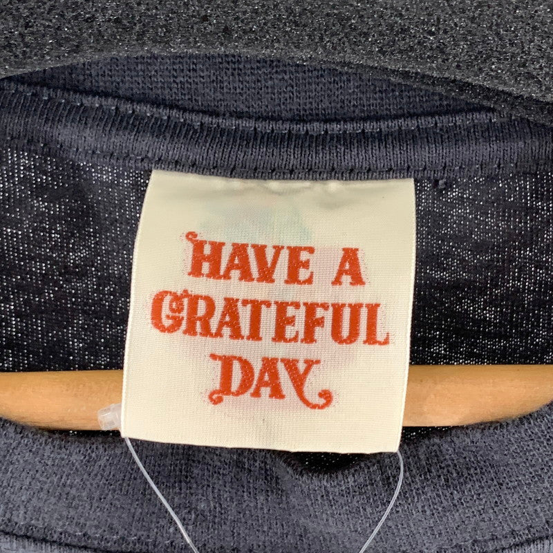 【中古美品】【メンズ】 HAVE A GRATEFUL DAY S.S TEE 半袖Tシャツ FREAK’S STORE別注 ブランド 古着 142-260921-gm-13-fuzh サイズ：L カラー：ブラック 万代Net店
