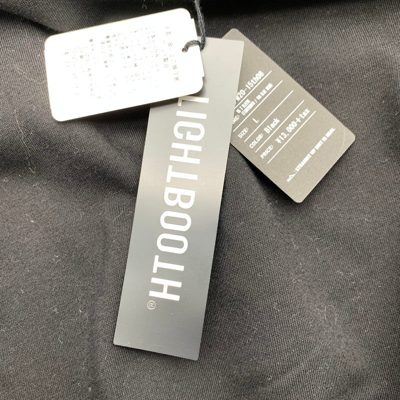【中古品】【メンズ】 TIGHTBOOTH PRODUCTION タイトブース プロダクション THA BLUE HERB COLLAB 7SLEEVE TEE 7分丈 シャツ BLACK SIZE:L アンダーグラウンドVSアマチュア ※毛の付着・脇下に穴あり 142-260818-io-12-fuzh カラー：ブラック 万代Net店