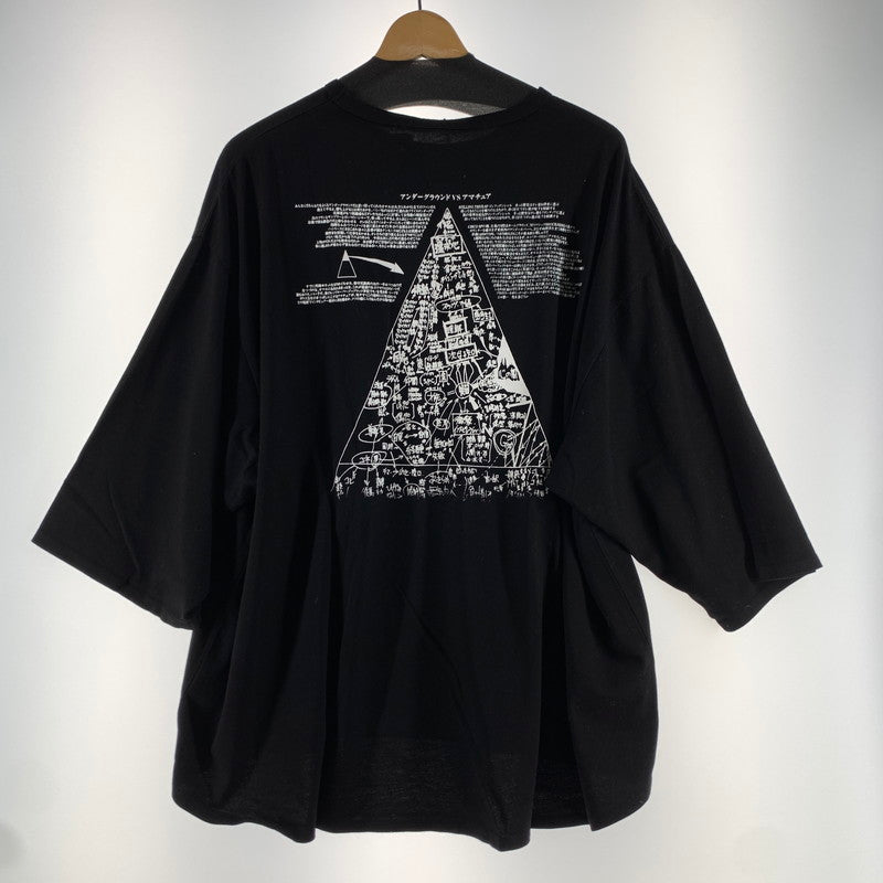 【中古品】【メンズ】 TIGHTBOOTH PRODUCTION タイトブース プロダクション THA BLUE HERB COLLAB 7SLEEVE TEE 7分丈 シャツ BLACK SIZE:L アンダーグラウンドVSアマチュア ※毛の付着・脇下に穴あり 142-260818-io-12-fuzh カラー：ブラック 万代Net店