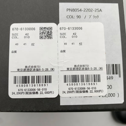 【中古品】【メンズ】 PADRONE パドローネ THE STANDARD LINE PN8054-2202-25A SIDE GORE SHOES BLACK SIZE:42 箱有 サイドゴア シューズ ※シワ・踵内側ベタつき・箱傷み有 靴 164-260811-io-61-fuzh カラー：ブラック 万代Net店