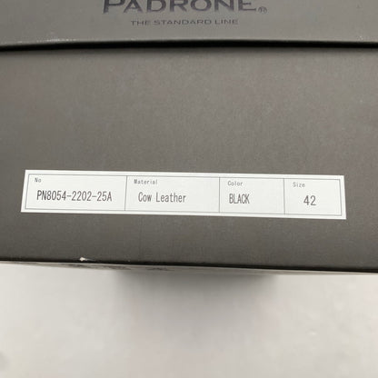 【中古品】【メンズ】 PADRONE パドローネ THE STANDARD LINE PN8054-2202-25A SIDE GORE SHOES BLACK SIZE:42 箱有 サイドゴア シューズ ※シワ・踵内側ベタつき・箱傷み有 靴 164-260811-io-61-fuzh カラー：ブラック 万代Net店