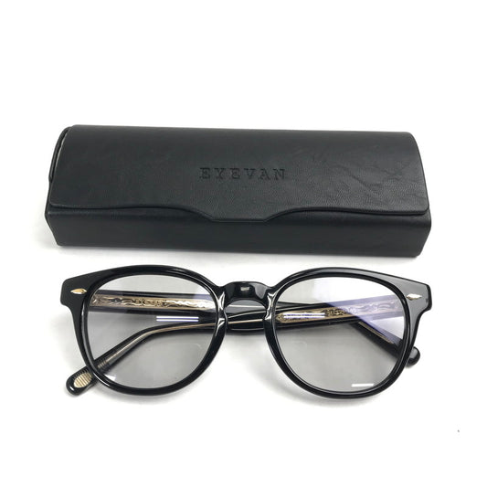 【中古品】【メンズ】 EYEVAN アイヴァン WEBB51 SUNGLASSES サングラス 本体カラーBLACK ケース付属 203-260808-ky-52-fuzh 万代Net店