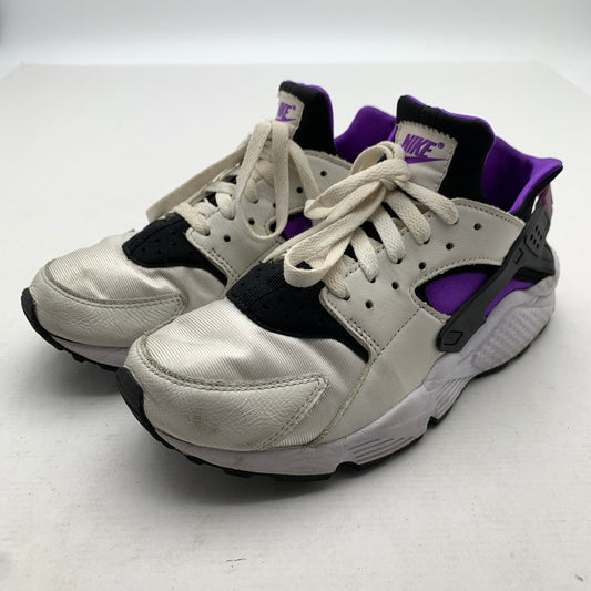 【中古品】【レディース】 NIKE ナイキ AH8049-001 AIR HUARACHE RUN 91 QS WHITE.PURPLE SIZE:23.5cm スニーカー 靴 ※使用感あり 166-260811-io-64-fuzh カラー：ホワイトパープル 万代Net店