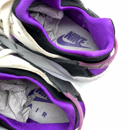 【中古品】【レディース】 NIKE ナイキ AH8049-001 AIR HUARACHE RUN 91 QS WHITE.PURPLE SIZE:23.5cm スニーカー 靴 ※使用感あり 166-260811-io-64-fuzh カラー：ホワイトパープル 万代Net店