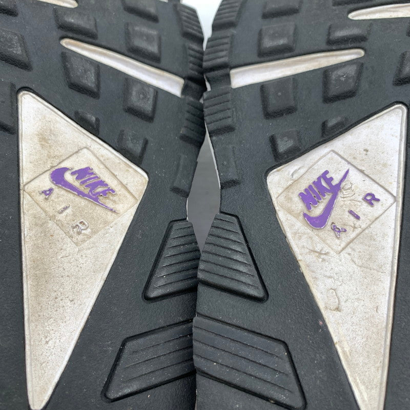 【中古品】【レディース】 NIKE ナイキ AH8049-001 AIR HUARACHE RUN 91 QS WHITE.PURPLE SIZE:23.5cm スニーカー 靴 ※使用感あり 166-260811-io-64-fuzh カラー：ホワイトパープル 万代Net店