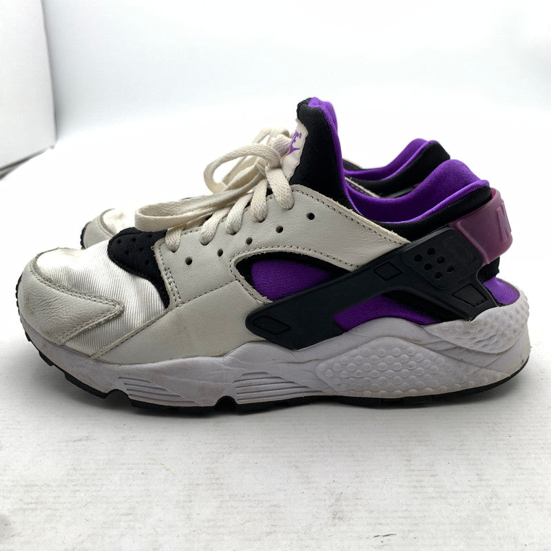 【中古品】【レディース】 NIKE ナイキ AH8049-001 AIR HUARACHE RUN 91 QS WHITE.PURPLE SIZE:23.5cm スニーカー 靴 ※使用感あり 166-260811-io-64-fuzh カラー：ホワイトパープル 万代Net店
