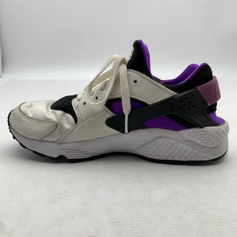 【中古品】【レディース】 NIKE ナイキ AH8049-001 AIR HUARACHE RUN 91 QS WHITE.PURPLE SIZE:23.5cm スニーカー 靴 ※使用感あり 166-260811-io-64-fuzh カラー：ホワイトパープル 万代Net店