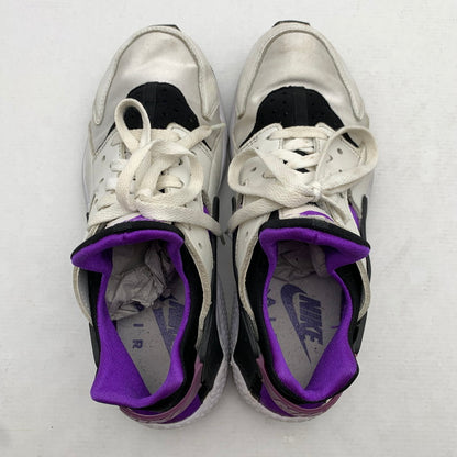 【中古品】【レディース】 NIKE ナイキ AH8049-001 AIR HUARACHE RUN 91 QS WHITE.PURPLE SIZE:23.5cm スニーカー 靴 ※使用感あり 166-260811-io-64-fuzh カラー：ホワイトパープル 万代Net店