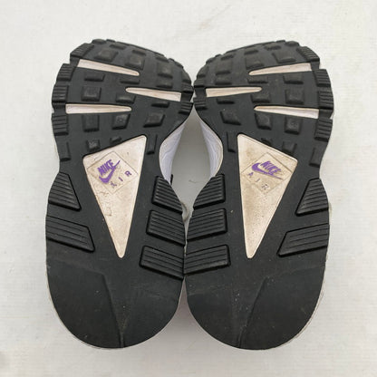 【中古品】【レディース】 NIKE ナイキ AH8049-001 AIR HUARACHE RUN 91 QS WHITE.PURPLE SIZE:23.5cm スニーカー 靴 ※使用感あり 166-260811-io-64-fuzh カラー：ホワイトパープル 万代Net店