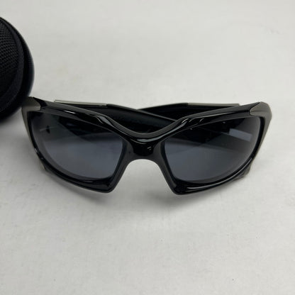 【中古品】【メンズ】 OAKLEY オークリー 03-304 PITBOSS SUNGLASSES カラーBLACK ガンメタ ケースZIP破損あり サングラス 203-260809-ky-10-fuz 万代Net店