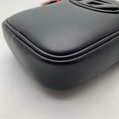 【中古美品】【メンズ】 DIESEL ディーゼル Dロゴプレート ショルダーバッグ クロスボディバッグ タグ付 カバン 188-260809-mh-09-fuzh カラー：ブラック 万代Net店