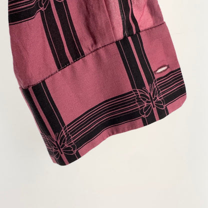 【中古品】【メンズ】 NEEDLES ニードルス MR179 CLASSIC SHIRT クラシックシャツ 長袖シャツ チェックシャツ PINK SIZE:S ※右袖穴あり 140-260912-io-02-fuzh カラー：ピンク 万代Net店
