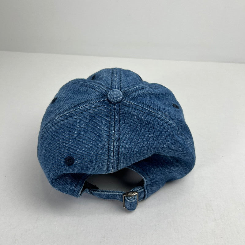 【中古品】【メンズ】 SUPREME シュプリーム Sロゴ デニムキャップ PIGMENT S LOGO 6‐PANEL DENIM カラーBLUE 24FW 帽子 185-260809-ky-11-fuz 万代Net店