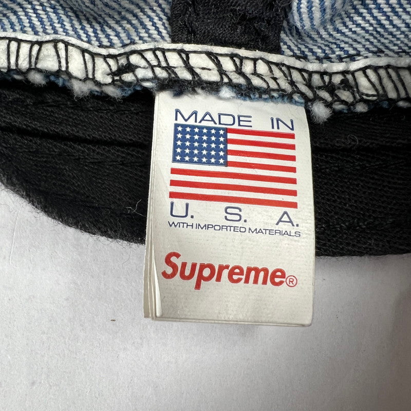 【中古品】【メンズ】 SUPREME シュプリーム Sロゴ デニムキャップ PIGMENT S LOGO 6‐PANEL DENIM カラーBLUE 24FW 帽子 185-260809-ky-11-fuz 万代Net店