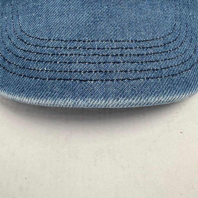 【中古品】【メンズ】 SUPREME シュプリーム Sロゴ デニムキャップ PIGMENT S LOGO 6‐PANEL DENIM カラーBLUE 24FW 帽子 185-260809-ky-11-fuz 万代Net店