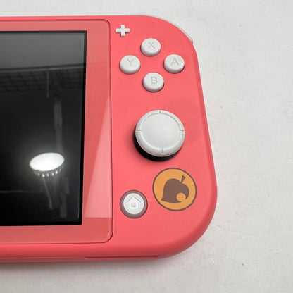 【中古品】 Switch Lite 本体 あつまれ どうぶつの森セット　～しずえアロハ柄～ セーフティーガイド欠品 034-260809-ky-02-fuz 万代Net店